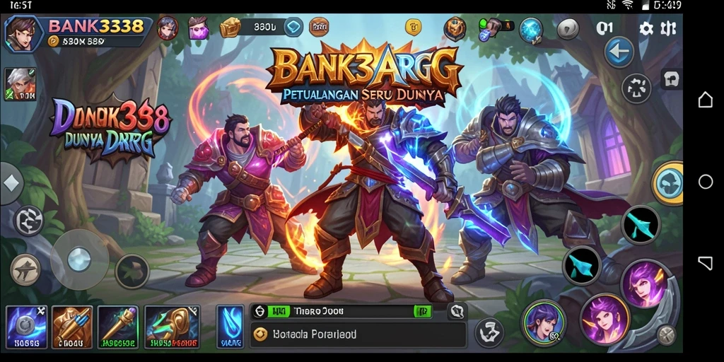 Tangkapan layar menampilkan momen epic dalam pertempuran ARPG.