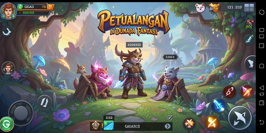 Screenshot gameplay GIGA33 menampilkan petualangan mendebarkan dengan grafis menawan.