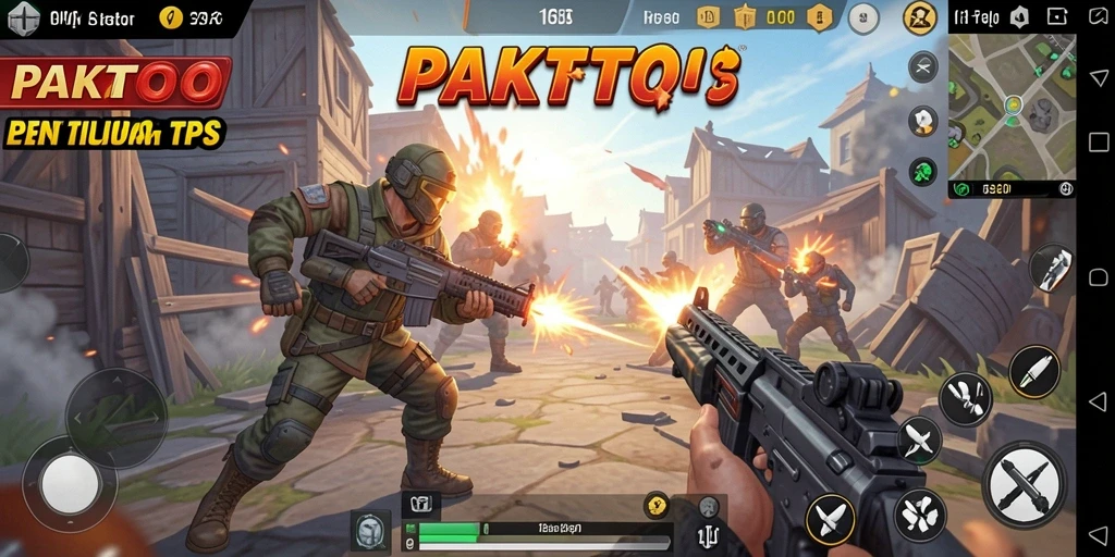 Tampilan gameplay PAKTOTO yang intens dan seru saat pertarungan.