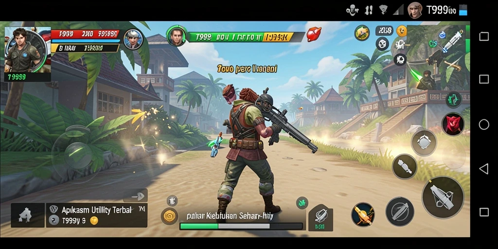 Tampilan antarmuka aplikasi T9999 yang modern dan intuitif.